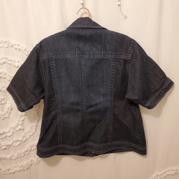 CHICO'S CROP Denim JACKET - Picture 2 of 9
